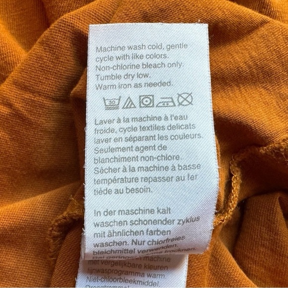 Madewell Whisper Cotton Crewneck Tee - Burnt Orange - XS - Picture 9 of 12